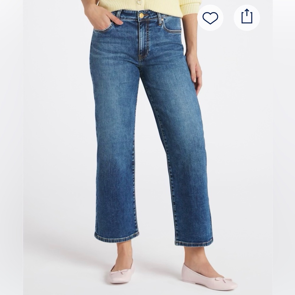 Kuth From the Kloth Charlotte Eco High Rise Wide leg Women’s Jeans Crop Size 2